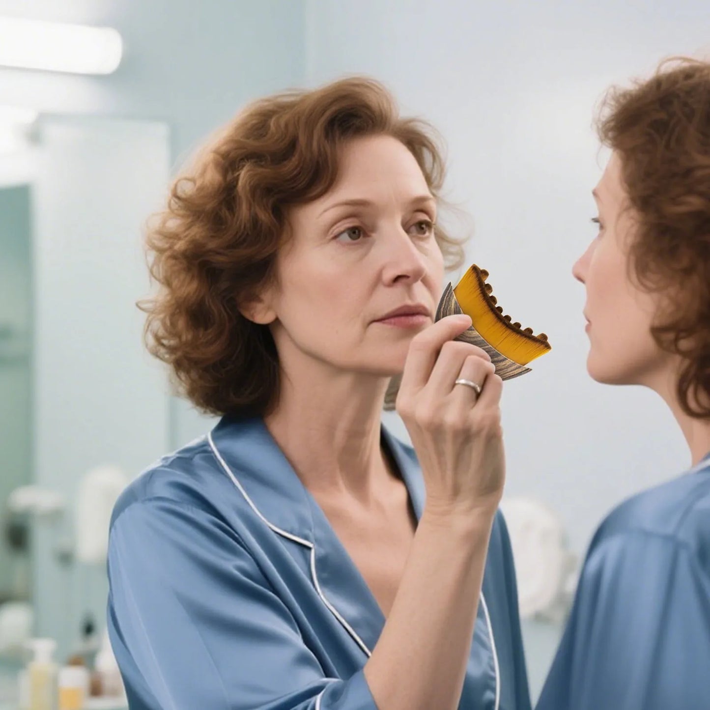 Portable Lymphatic Contour Face Brush Multi-function Chin Reduce Puffiness Lymphatic Drainage Face Brushs Facial Sculpting Tool