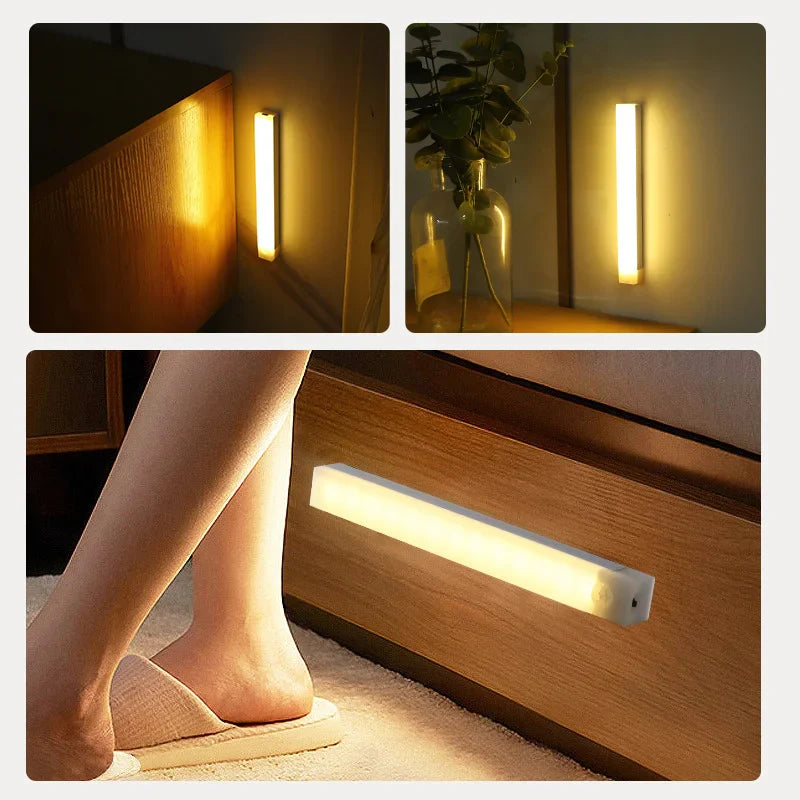 LED Motion Sensor Light – Wireless Rechargeable Night Light for Closets & Cabinets