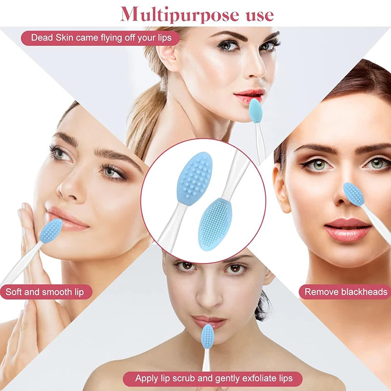 Pore Cleansing Brush - Silicone Bristles, for Nose, Chin, Forehead, Gentle Exfoliation, Waterproof, Easy Clean