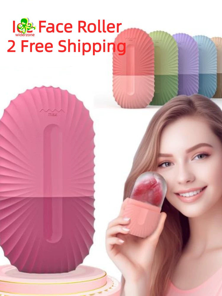 Silicone Ice Face Roller – Cooling Massager for Face & Eyes