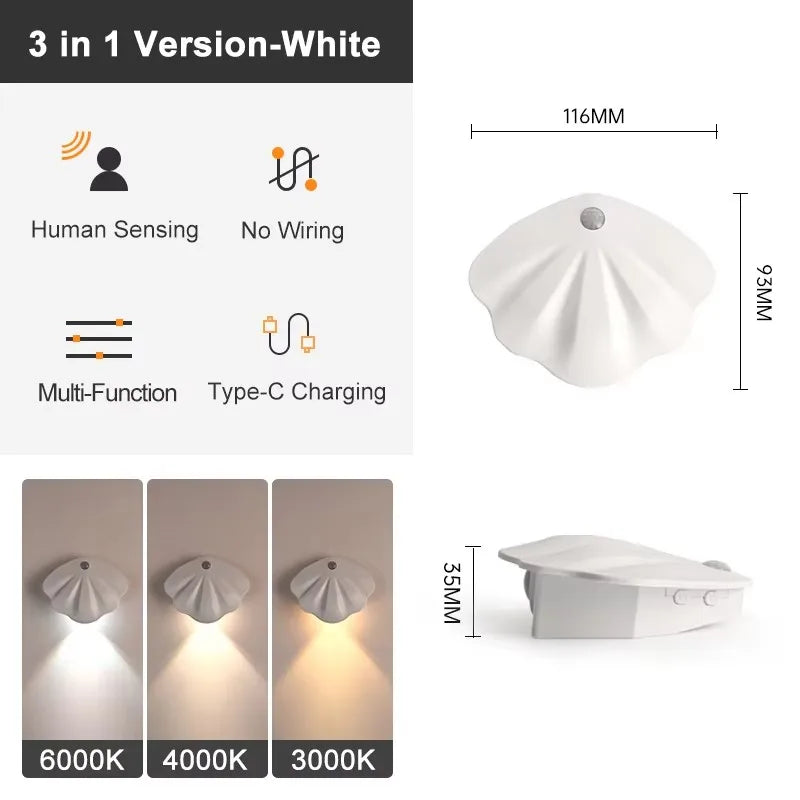 LED Motion Sensor Light – Wireless Rechargeable Night Light for Closets & Cabinets