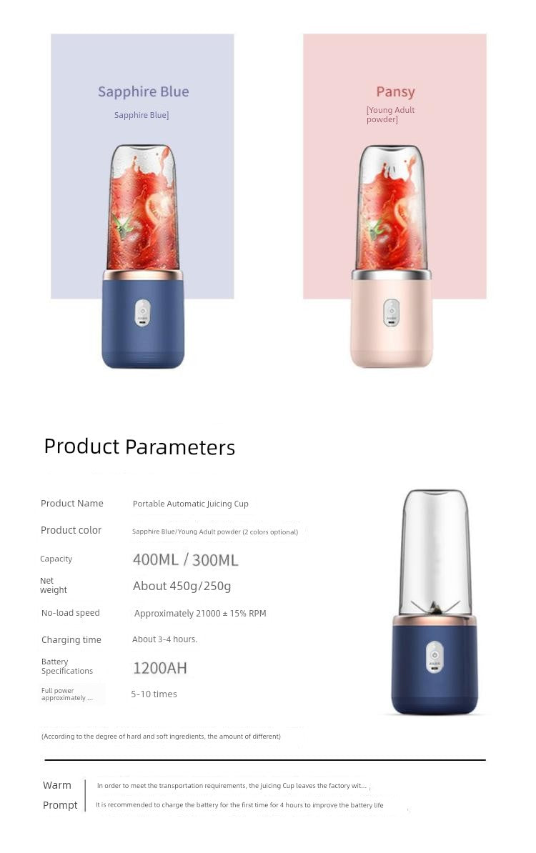 Mini Portable USB-C Blender – Smoothie On The Go