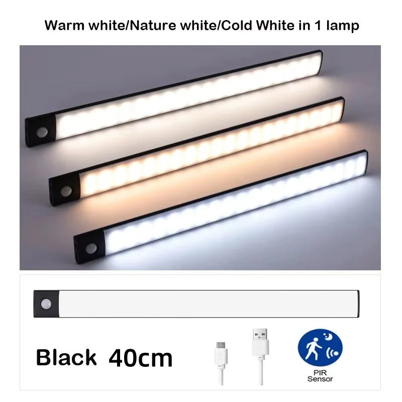 LED Motion Sensor Light – Wireless Rechargeable Night Light for Closets & Cabinets