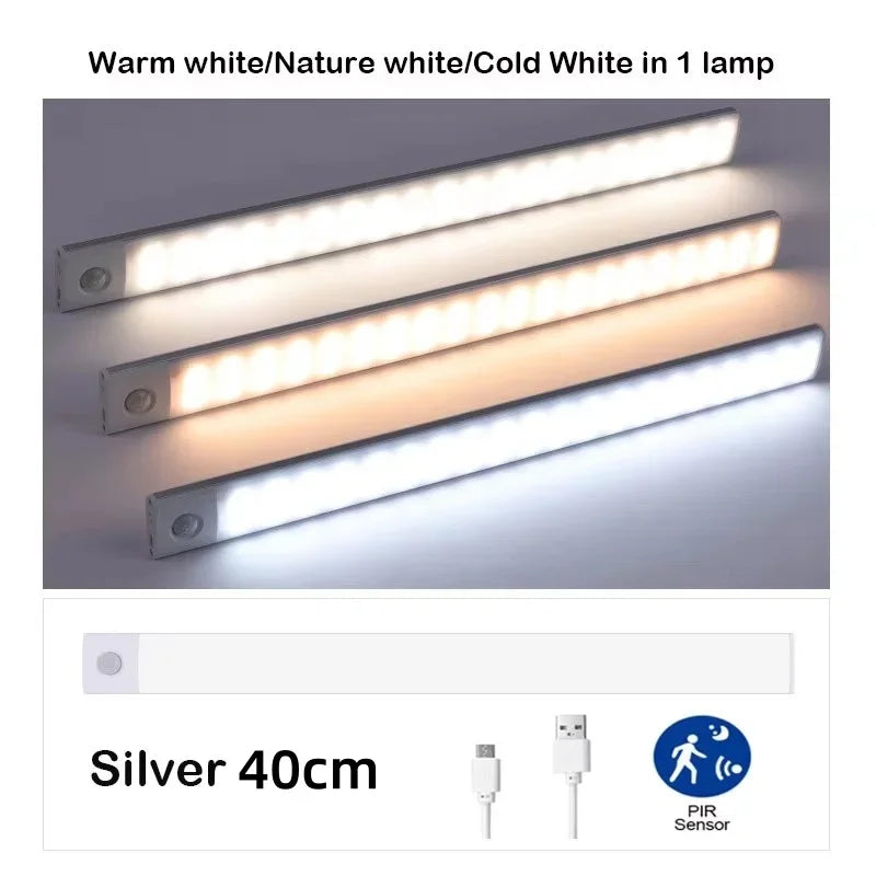 LED Motion Sensor Light – Wireless Rechargeable Night Light for Closets & Cabinets