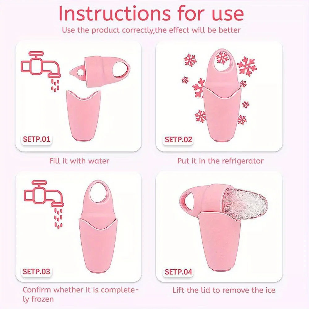 Massager Ice Cube Mold Facial Silicone Contour Roller Face Skin Eye Care Lifting