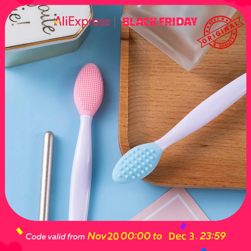 Pore Cleansing Brush - Silicone Bristles, for Nose, Chin, Forehead, Gentle Exfoliation, Waterproof, Easy Clean