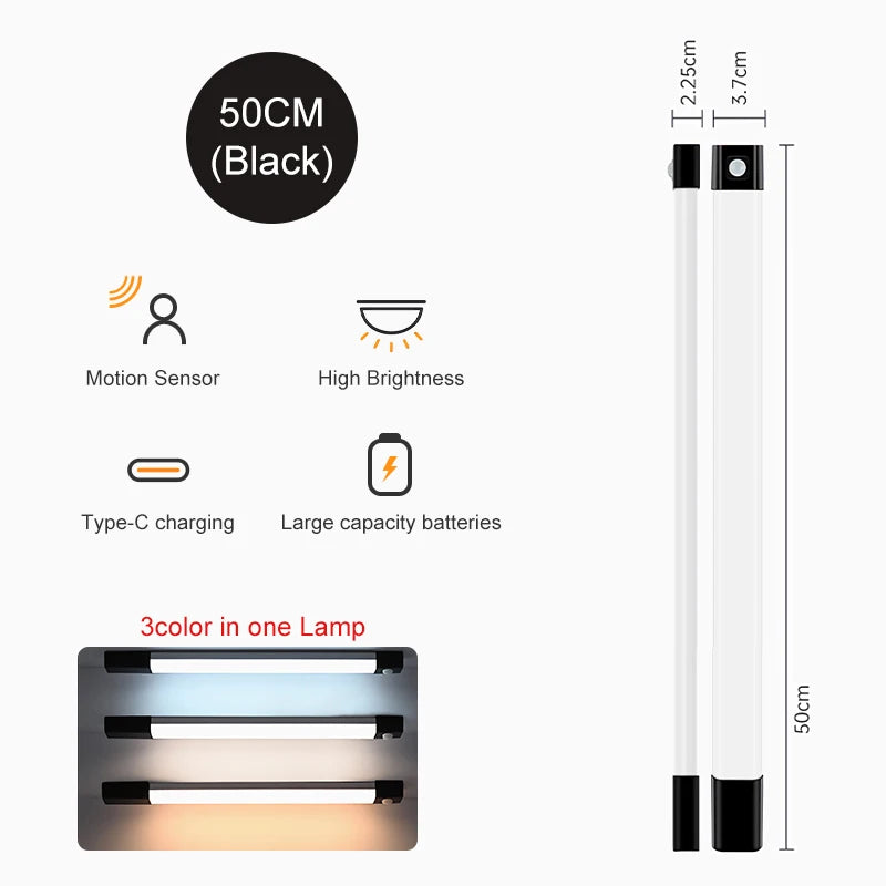 LED Motion Sensor Light – Wireless Rechargeable Night Light for Closets & Cabinets