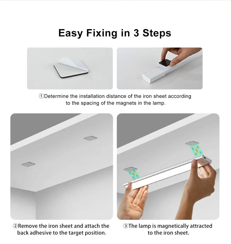 LED Motion Sensor Light – Wireless Rechargeable Night Light for Closets & Cabinets