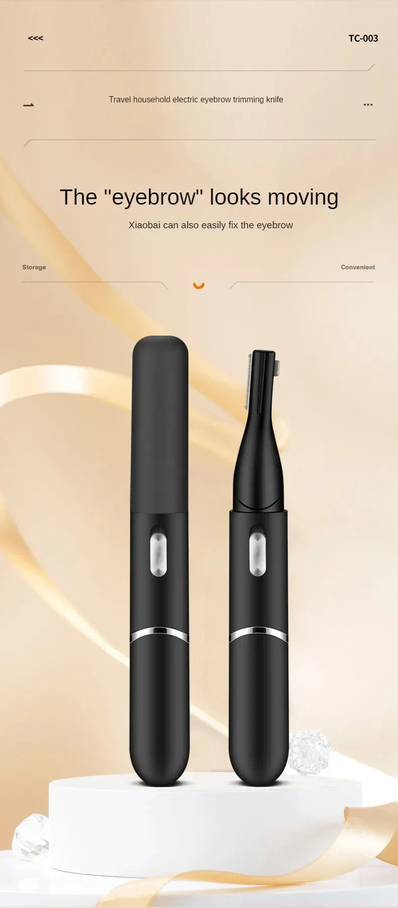 Electric Eyebrow Trimmer Automatic Womens Eye Brow Shaper Razor Face Hair Remover Women Eyebrow Shavers Pencil Pocketknife