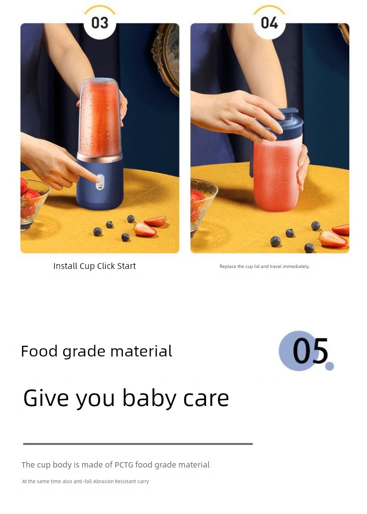 Mini Portable USB-C Blender – Smoothie On The Go