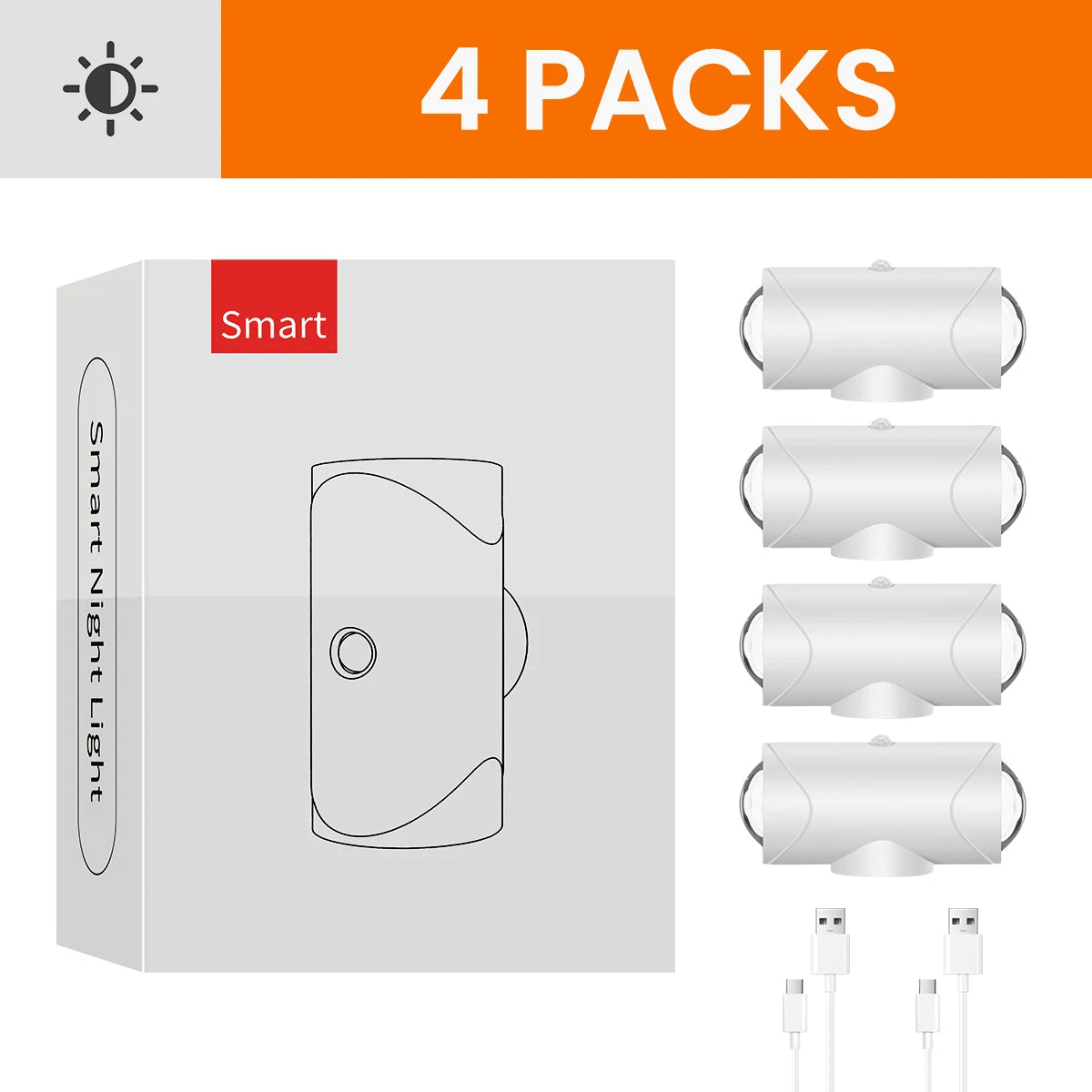 LED Motion Sensor Wall Sconce Lights, 3 Modes, 8 Lighting Colors, USB Rechargeable Magnetic Night Lamp for Bedroom, Bathroom