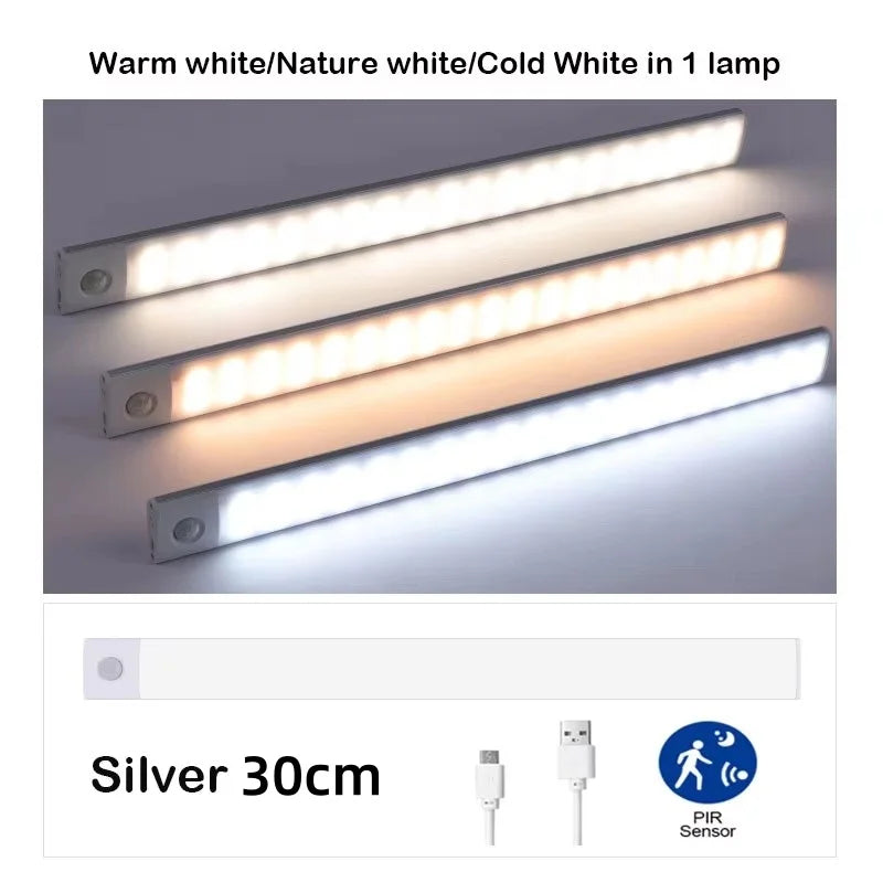 LED Motion Sensor Light – Wireless Rechargeable Night Light for Closets & Cabinets