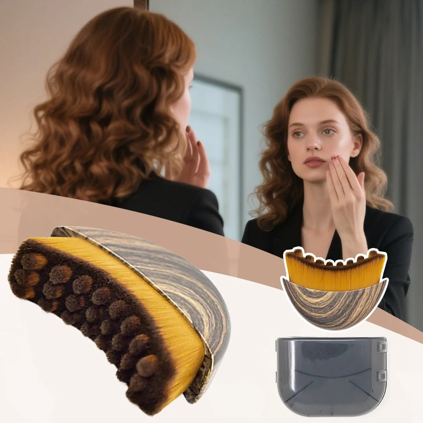 Portable Lymphatic Contour Face Brush Multi-function Chin Reduce Puffiness Lymphatic Drainage Face Brushs Facial Sculpting Tool