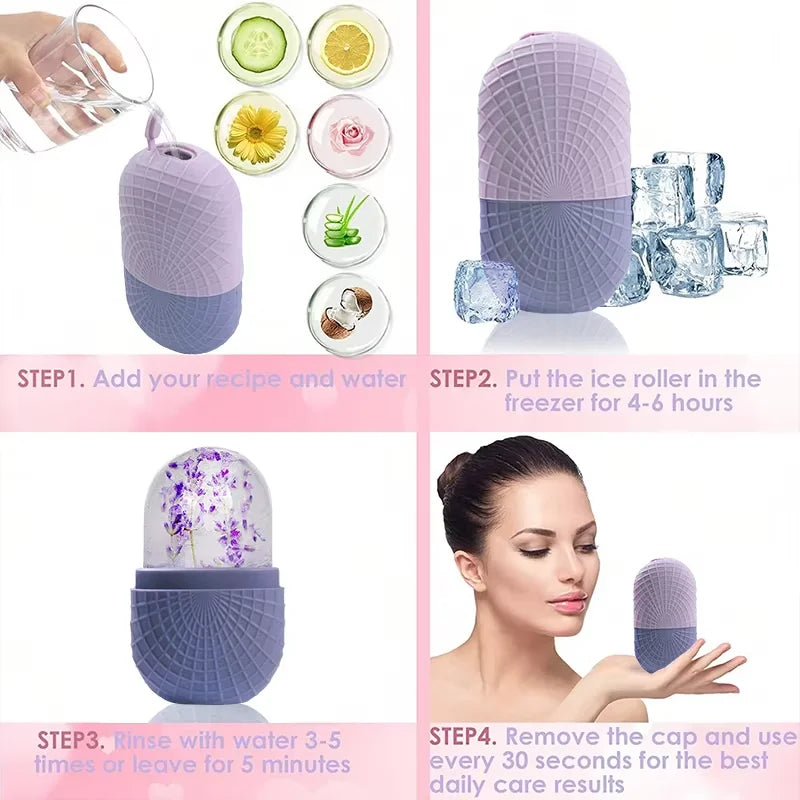 Ice Roller Facial Massager – Instant Cooling & Skin Relief