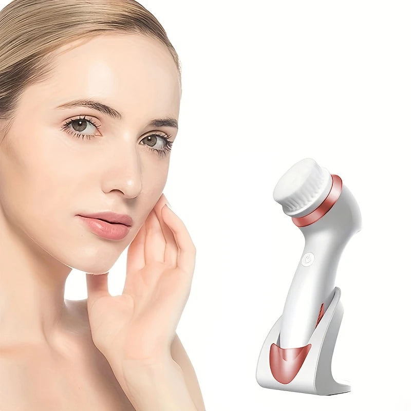 Electric Facial Cleansing Brush 3 in 1 Rechargeable Facial Cleansing Brush WaterProof Face Brush Water Proof Face Brush Tools