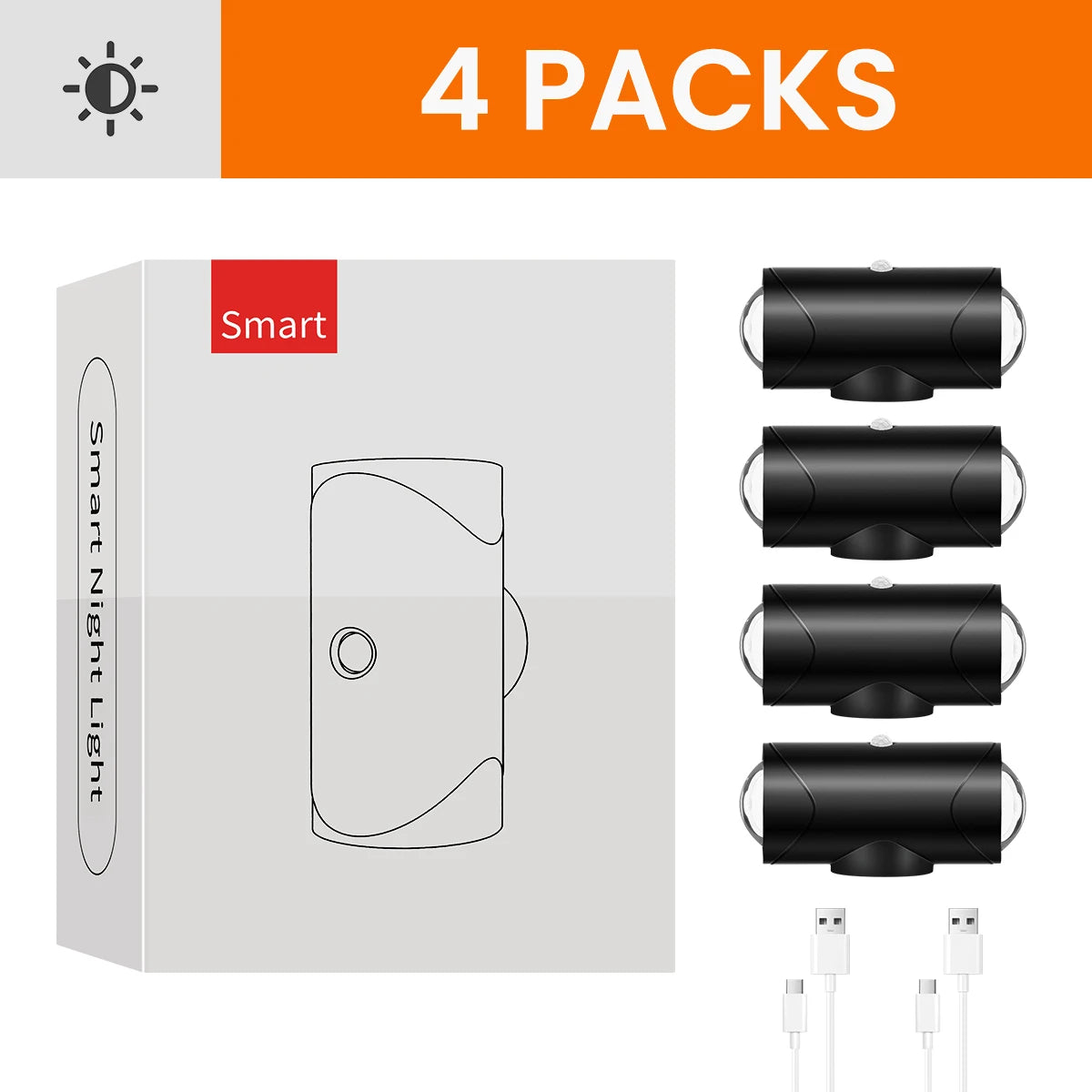 LED Motion Sensor Wall Sconce Lights, 3 Modes, 8 Lighting Colors, USB Rechargeable Magnetic Night Lamp for Bedroom, Bathroom