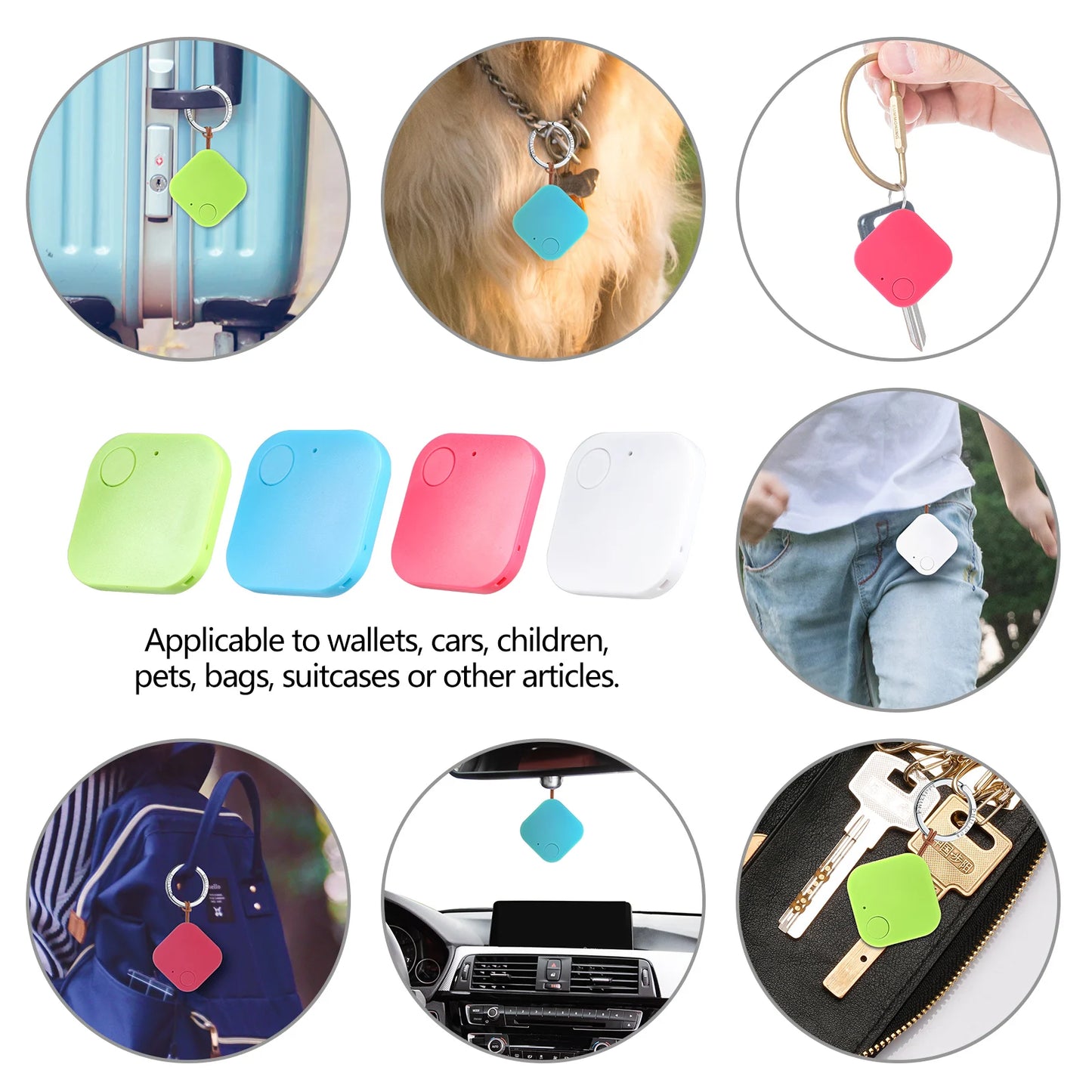 Remote Control Key Finder Locator Children Elderly Pet Bluetooth-compatible Item Tracker Finder DeviceLuggage Anti-Lost Alarm