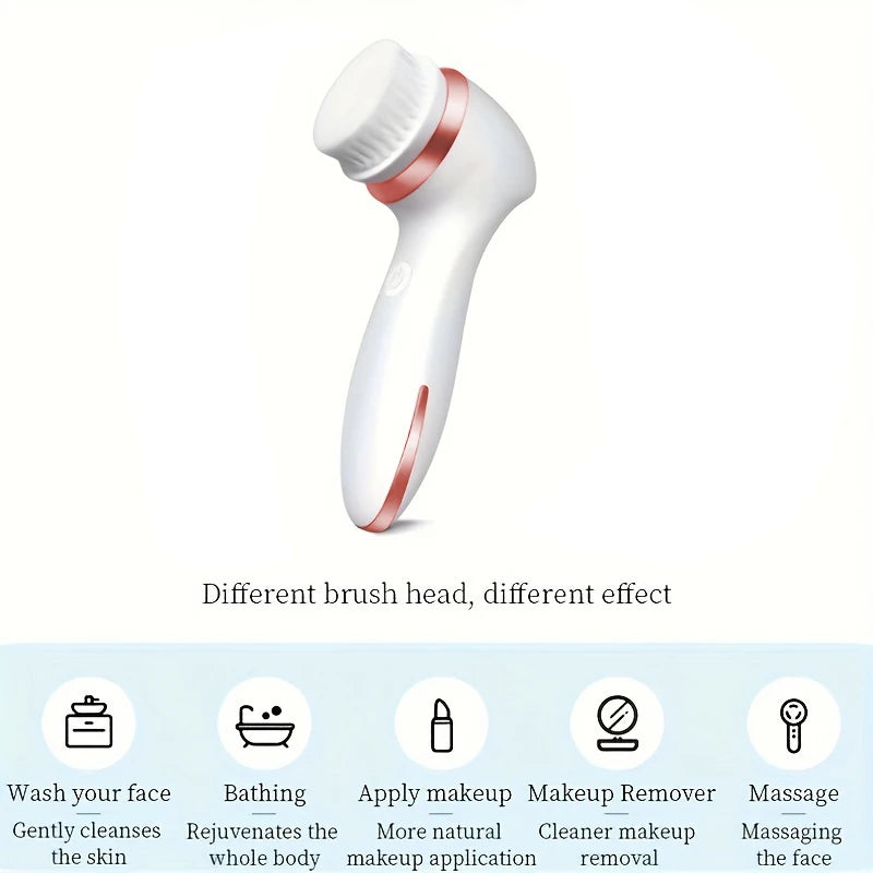Electric Facial Cleansing Brush 3 in 1 Rechargeable Facial Cleansing Brush WaterProof Face Brush Water Proof Face Brush Tools