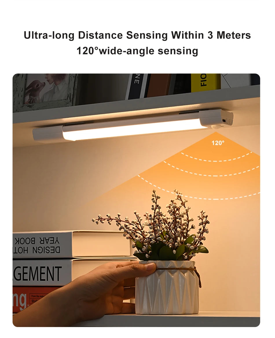 LED Motion Sensor Light – Wireless Rechargeable Night Light for Closets & Cabinets